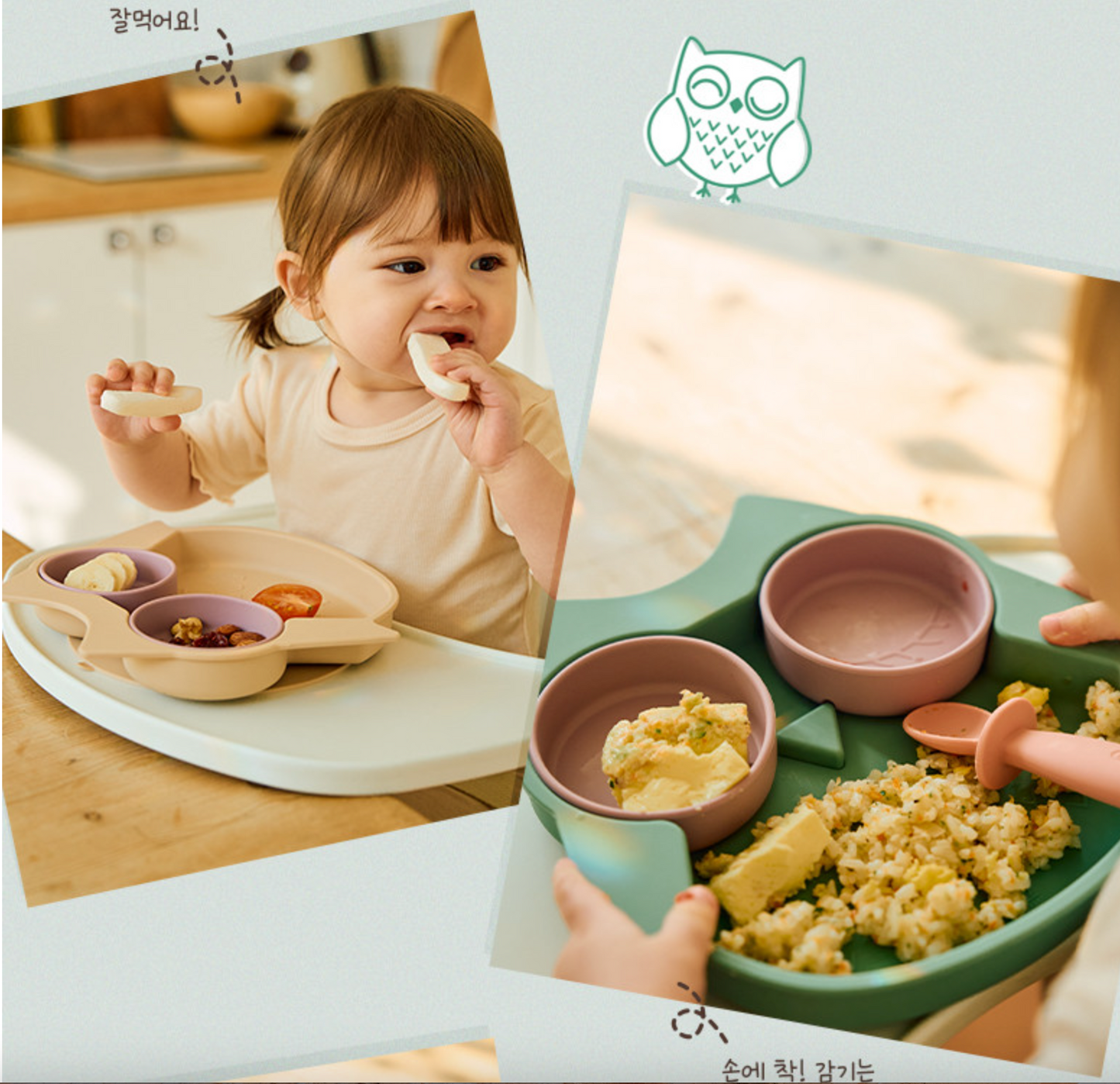 [EllieCoco] Owl Suction Plate
