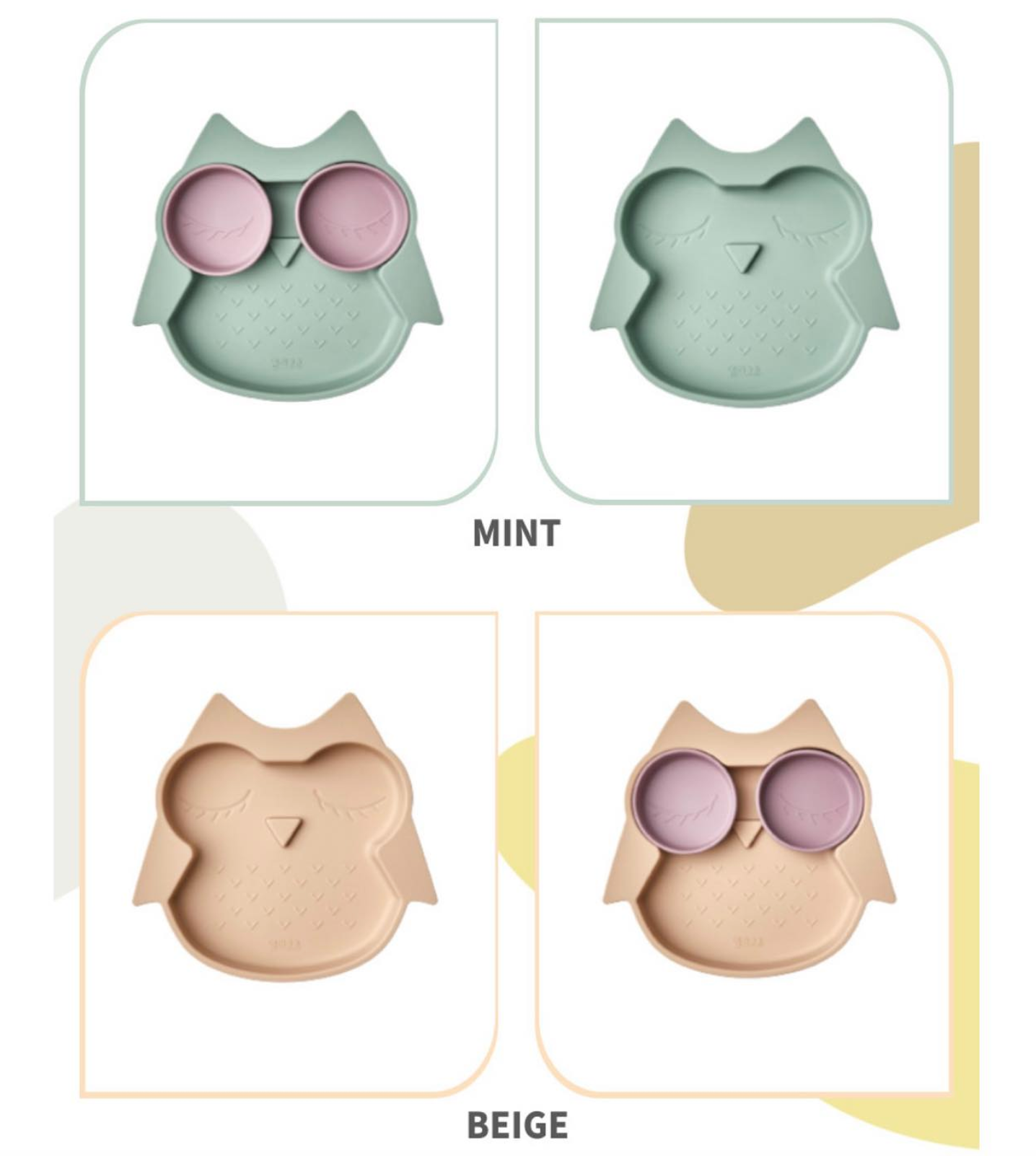 [EllieCoco] Owl Suction Plate