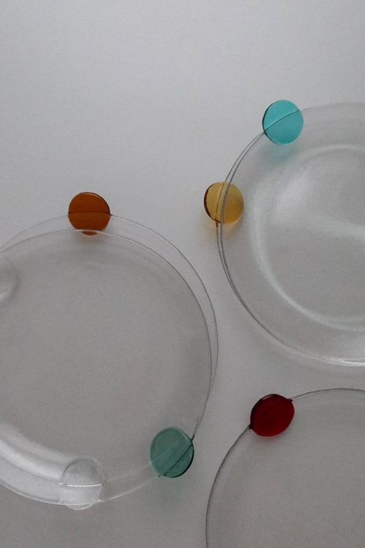 [Jahngso] Candy Plate 3PC Set (Passionate Red+Mellow Yellow+Aqua Blue)
