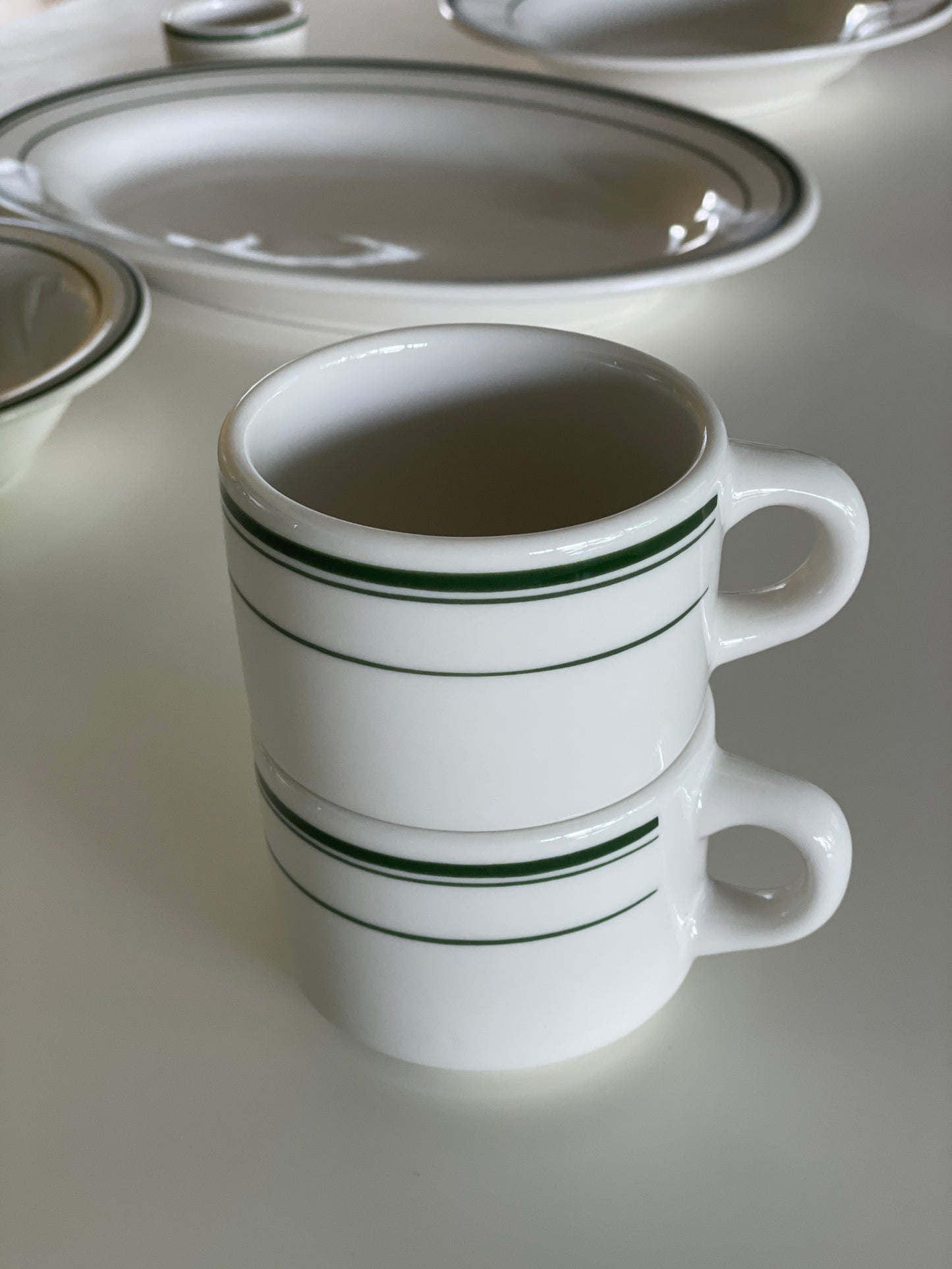 [Tuxton] Stackable Cup + Saucer Set